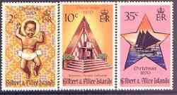 Gilbert & Ellice Islands 1970 Christmas - Sketches perf set of 3 unmounted mint, SG 170-72*