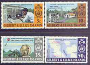 Gilbert & Ellice Islands 1973 IMO & WMO Centenary perf set of 4 unmounted mint, SG 223-26