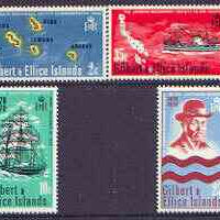 Gilbert & Ellice Islands 1970 Centenary of Landing by London Missionary Society perf set of 4 unmounted mint, SG 166-69