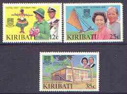 Kiribati 1982 Royal Visit perf set of 3 unmounted mint, SG 193-95