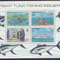 Kiribati 1981 Tuna Fishing Industry perf m/sheet unmounted mint, SG MS162