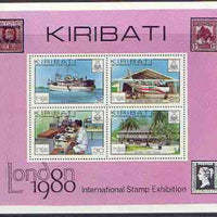 Kiribati 1980 'London 1980' perf m/sheet unmounted mint, SG MS116