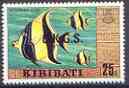 Kiribati 1981 Official - Moorish Idol 25c no wmk opt'd OKGS unmounted mint, SG O19*