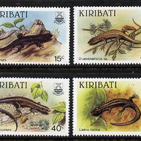 Kiribati 1987 Skinks perf set of 4 unmounted mint SG 274-7