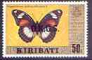 Kiribati 1981 Official - Hypolimnas 50c (butterfly) with wmk opt'd OKGS unmounted mint, SG O7*