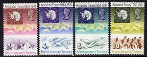 British Antarctic Territory 1971 Antarctic Treaty set of 4 unmounted mint, SG 38-41