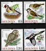 Moldova 2010 Birds perf set of 4 values unmounted mint