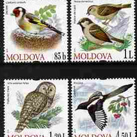 Moldova 2010 Birds perf set of 4 values unmounted mint