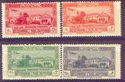 Lebanon 1938 Medical Congress set of 4 each with superb set-off on gummed side, SG 238-41var unmounted mint