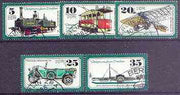 Germany - East 1977 Dresden Transport Museum perf set of 5 cto used, SG E1969-73*