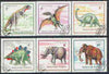 Hungary 1990 Prehistoric Animals perf set of 6 cto used, SG 4001-06