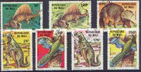 Mali 1984 Prehistoric Animals perf set of 7 fine cto used, SG 1052-58*