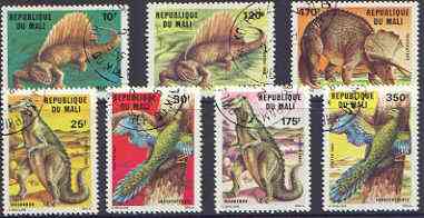 Mali 1984 Prehistoric Animals perf set of 7 fine cto used, SG 1052-58*