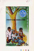 Nigeria 1987 Shelter for the Homeless - original hand-painted artwork for 20k value by unknown artist on card 5" x 8.5"