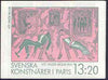 Sweden 1988 Swedish Artists in Paris 13k20 booklet complete and pristine, SG SB409