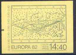 Sweden 1982 Europa 14k40 booklet complete and pristine, SG SB357