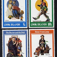 Cook Islands 1982 Paintings by Norman Rockwell set of 4 unmounted mint SG 848-51