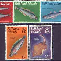 Falkland Islands 1981 Shelf Fishes perf set of 5 unmounted mint, SG 412-16