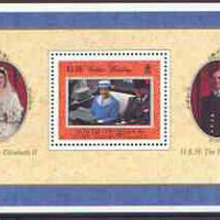 Falkland Islands Dependencies - South Georgia 1997 Golden Wedding perf m/sheet unmounted mint, SG MS 276