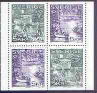 Sweden 1995 Nordic Countries Postal Co-operation booklet pane of 4 (2 sets of 2) unmounted mint, SG 1811a
