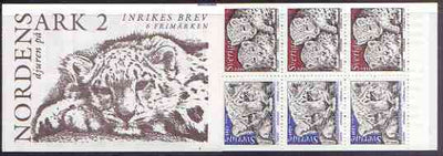 Sweden 1997 Wildlife 30k booklet (Snow Leopard) complete and pristine, SG SB 503
