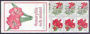 Sweden 1998 Christmas Flowers 40k booklet complete and pristine, SG SB 524