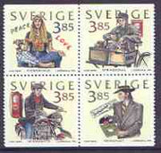 Sweden 1996 Four Decades of Youth perf set of 4 unmounted mint, SG 1887-90