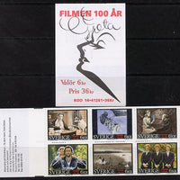 Sweden 1995 Centenary of Motion Pictures - Swedish Cinema 36k booklet complete and pristine, SG SB 484