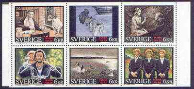 Sweden 1995 Centenary of Motion Pictures - Swedish Cinema booklet pane unmounted mint, SG 1824