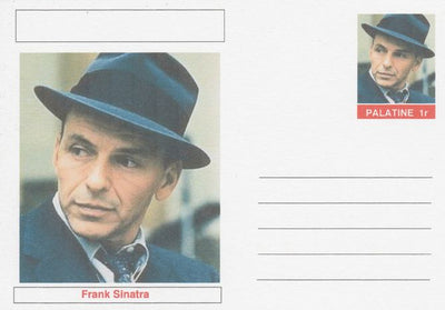 Palatine (Fantasy) Personalities - Frank Sinatra postal stationery card unused and fine