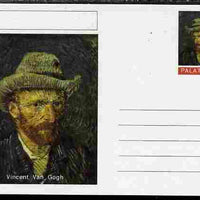 Palatine (Fantasy) Personalities - Vincent Van Gogh postal stationery card unused and fine