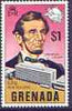 Grenada 1970 Abraham Lincoln $1 (from UPU set) unmounted mint, SG 412
