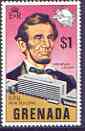 Grenada 1970 Abraham Lincoln $1 (from UPU set) unmounted mint, SG 412