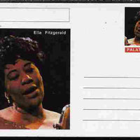 Palatine (Fantasy) Personalities - Ella Fitzgerald postal stationery card unused and fine