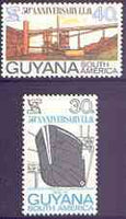 Guyana 1969 50th Anniversary of International Labour Organization perf set of 2 unmounted mint, SG 502-03