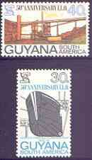 Guyana 1969 50th Anniversary of International Labour Organization perf set of 2 unmounted mint, SG 502-03