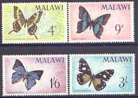 Malawi 1966 Butterflies perf set of 4 unmounted mint, SG 247-50