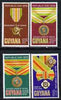 Guyana 1975 Republic Day perf set of 4 (Orders & Decorations) unmounted mint, SG 621-24