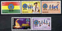 Ghana 1971 Girl Guides Golden Jubilee perf set of 5 unmounted mint, SG 606-10