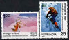 India 1978 Conquest of Kanchenjunga perf set of 2 unmounted mint, SG 874-75