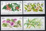 St Kitts-Nevis 1971 Flowers perf set of 4 unmounted mint, SG 237-40*