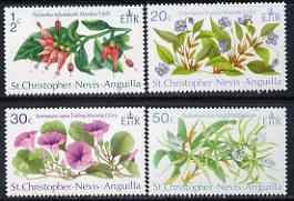 St Kitts-Nevis 1971 Flowers perf set of 4 unmounted mint, SG 237-40*