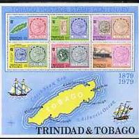 Trinidad & Tobago 1979 Tobago Stamp Centenary perf m/sheet unmounted mint, SG MS 550