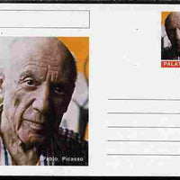 Palatine (Fantasy) Personalities - Pablo Picasso postal stationery card unused and fine