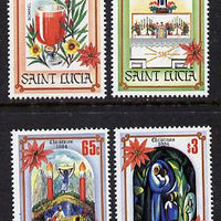 St Lucia 1984 Christmas set of 4 (SG 735-8) unmounted mint