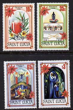 St Lucia 1984 Christmas set of 4 (SG 735-8) unmounted mint