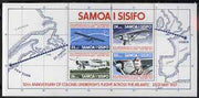 Samoa 1977 50th Anniversary of Lindbergh's Flight perf m/sheet unmounted mint, SG MS 487