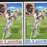 St Lucia 1968 MCC's West Indies Tour perf set of 2 unmounted mint, SG 243-44