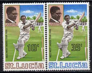 St Lucia 1968 MCC's West Indies Tour perf set of 2 unmounted mint, SG 243-44