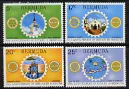 Bermuda 1974 50th Anniversary of Rotary in Bermuda perf set of 4 unmounted mint, SG 320-23